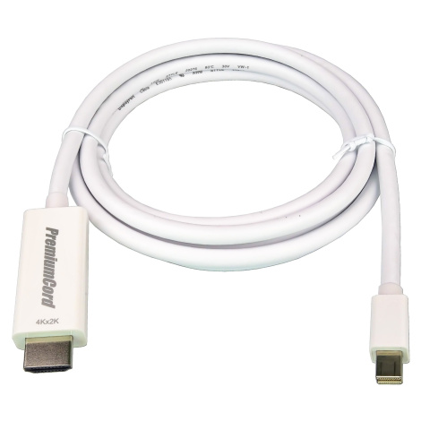 PremiumCord mini DisplayPort 1.2 na HDMI 2.0 kabel pro rozlišení 4Kx2K@60Hz, 3m - kportadmk04-03