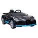 Mamido Dětské elektrické autíčko Bugatti Divo lakované černé