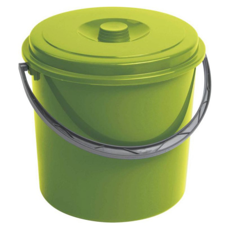 Curver kbelík s víkem zelený 16 l 03208-114