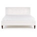 HALMAR Čalouněná postel Samara dvoulůžko bílá