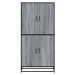 vidaXL Skříň highboard šedá sonoma 68 x 35 x 139 cm kompozitní dřevo