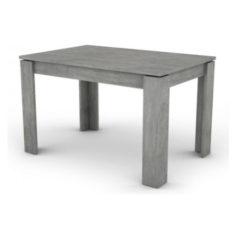 Jídelní stůl Inter 120x80 cm, šedý beton Asko