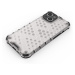 Honeycomb pancéřové pouzdro se silikonovým rámem pro iPhone 14 PLUS 6.7" Transparent