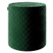 Dekoria Sedák Barrel pevný, s prošitím, d40cm, výška 40cm, lahvová zeleň, průměr 40cm výška 40cm