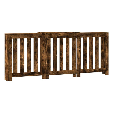 vidaXL Kryt na radiátor kouřový dub 205x21,5x83,5 cm kompozitní dřevo