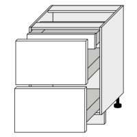 ArtExt Kuchyňská skříňka spodní PLATINIUM | D2A 60/1A Barva korpusu: Bílá