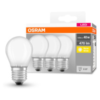 OSRAM OSRAM LED kapka E27 P40 4W 2 700K 470lm matná 3ks