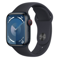 Apple Watch Series 9 GPS + Cellular 41mm temně inkoustové hliníkové pouzdro s temně inkoustovým 