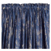 Dekorační závěs s řasící páskou MARMOR modrá 140x270 cm (cena za 1 kus) MyBestHome