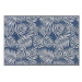 Venkovní koberec KOTA palmové listy modré 120 x 180 cm, 196263