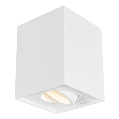 Chytrý bodový reflektor bílý vč. WiFi GU10 nastavitelný - Quadro 1 Up QAZQA