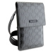 Karl Lagerfeld Saffiano Monogram Wallet Phone Bag stříbrný