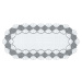 Žakárový ubrus - běhoun TAMARA 60x120 cm šedá MyBestHome