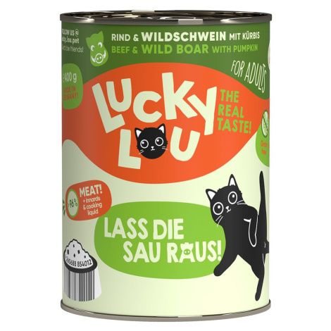 Lucky Lou Lifestage Adult hovězí a kančí maso 6 × 400 g