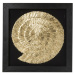KARE Design Obraz plastika Golden Snail 120x120cm