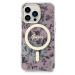 Guess PC/TPU Flowers IML MagSafe kryt iPhone 13 Pro růžový