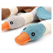 Reedog Plush Duck, plyšová pískací hračka, 32 cm - světle modrá