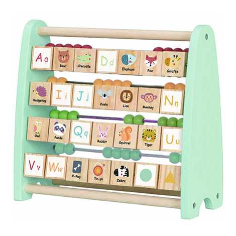 Mamido Dřevěná otočná abeceda - Zvířata