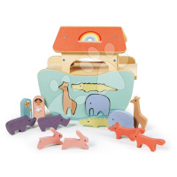 Dřevěná Noemova Archa Little Noah's Ark Tender Leaf Toys a 6 párů zvířat od 24 měsíců
