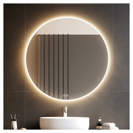 Kulaté LED zrcadlo se dvěma dotykovými senzory, 900mm ZP 26003RVX Nimco
