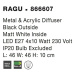 Nova Luce Moderní přisazené stropní svítidlo Ragu - 4 x 10 W, 460 x 460 mm, černá NV 866607