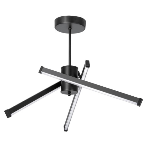 LED Lustr na tyči 3xLED/10W/230V 3000-6500K pr. 62 cm černá