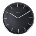 Designové nástěnné hodiny 3071zw Nextime Company Black Stripe 35cm