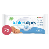 7x WATERWIPES Vlhčené obrousky bez obsahu plastů 60 ks ( 420 ks )