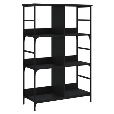 vidaXL Knihovna černá 78,5 x 33 x 117,5 cm kompozitní dřevo