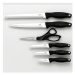 Kitchen Devils by Fiskars sada 5 nožů + nůžky v kuchyňským blocku