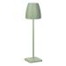NOVA LUCE venkovní stolní lampa COLT olivově zelený litý hliník a akryl LED 2W 3000K IP54 62st. 