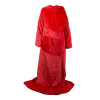 Verk 24306 Fleecová deka s rukávy červená