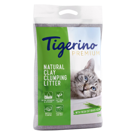 Tigerino Premium - Fresh Cut Grass - Dvojité balení 2 x 12 kg