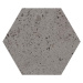 Paradyz Dlažba Industrialdust Grys Hexagon 19.8x17.1 cm