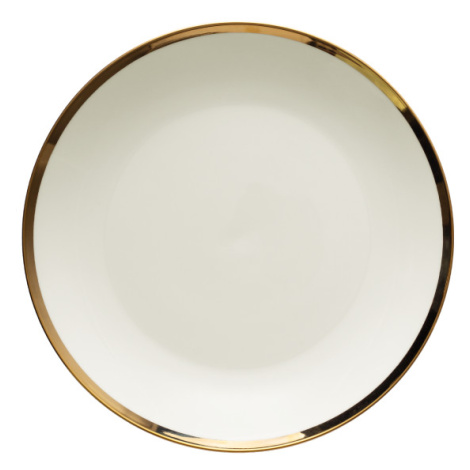 Mělký talíř se zlatým lemem Coupe 27 cm set 4 ks – Flow Lunasol