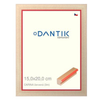 DANTIK rámeček 15 × 20, CARINA červený sklo čiré