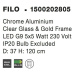 Nova Luce Nápadité závěsné svítidlo Filo ve vintage stylu - 1200 mm, chrom, sklo NV 1500202805