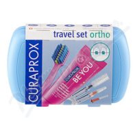 CURAPROX Travel set ORTHO modrý