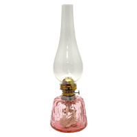 Floriánova huť Petrolejová lampa POLY 38 cm růžová