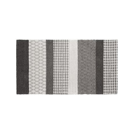 Vlněný koberec 80 x 150 cm šedý AKKAYA, 175051 BELIANI