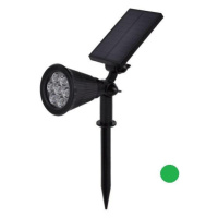 Zahradní LED solární svítidlo reflektor 1,5W, ZELENÁ