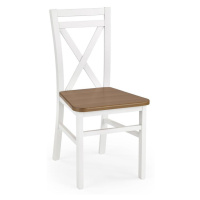 Židle Dariusz 2 dřevo/MDF bílá/olše 45x49x90