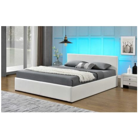 Bílá manželská postel JADA NEW 160x200 cm FOR LIVING
