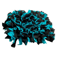 Čmuchacíkoberečky.cz® Čmuchací kobereček extra hustý ČERNÝ-TMAVĚ TYRKYSOVÝ 215/45X