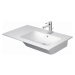 Duravit ME by Starck asymetrické umyvadlo 830x490 mm, s WonderGliss, bílá 23468300601