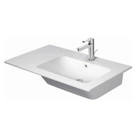 Duravit ME by Starck asymetrické umyvadlo 830x490 mm, s WonderGliss, bílá 23468300601