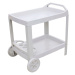 ProGarden Prograden Plastový zahradní pojízdný odkládací servírovací stolek Astro 53x74x73 cm bí