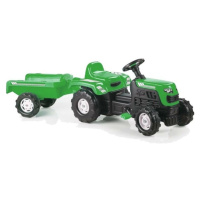 Šlapací traktor Ranchero s vlečkou, zelený
