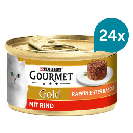Gourmet Gold Raffiniertes Ragout – hovězí 24 × 85 g