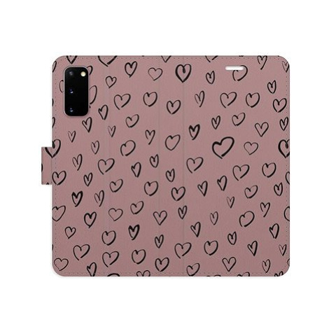 iSaprio Flip pouzdro Heart Dark 02 pro Samsung Galaxy S20